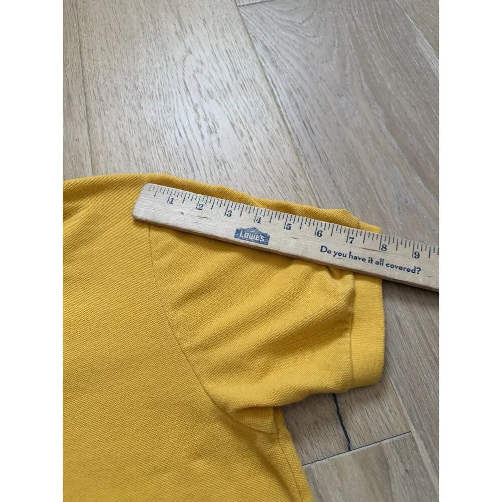 Polo Ralph Lauren Men’s Small Yellow Short Sleeve Cotton Polo Shirt Blue Pony